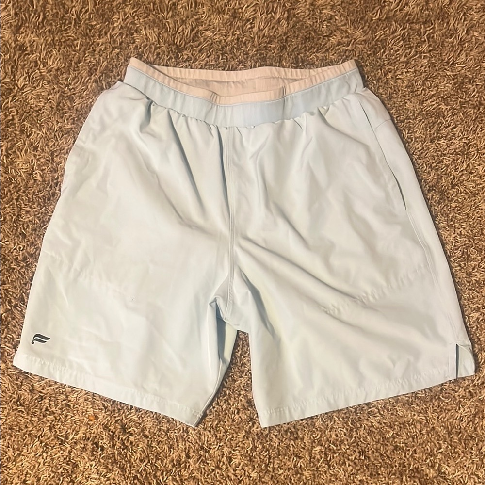Fabletics Sky Blue Performance Shorts - image 1
